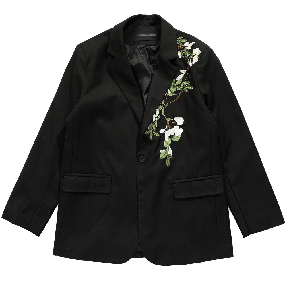 Camellia Embroidery Tailored Jacket WN20188
