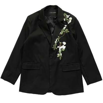 Camellia Embroidery Tailored Jacket WN20188