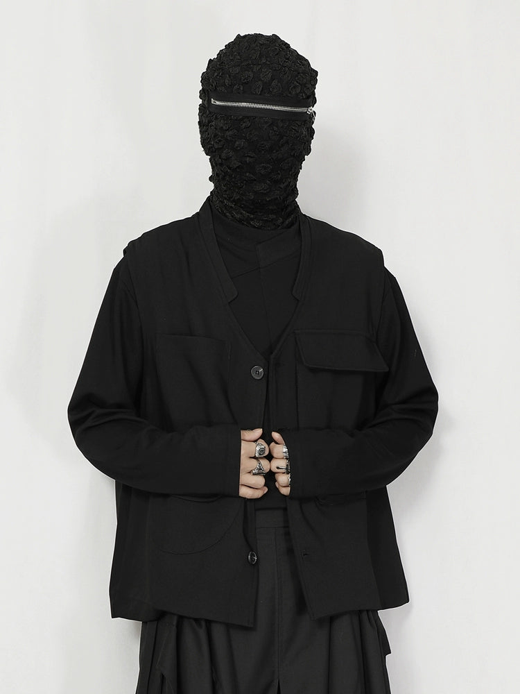 Multi-Pocket Tailored Vest Jacket WN20181