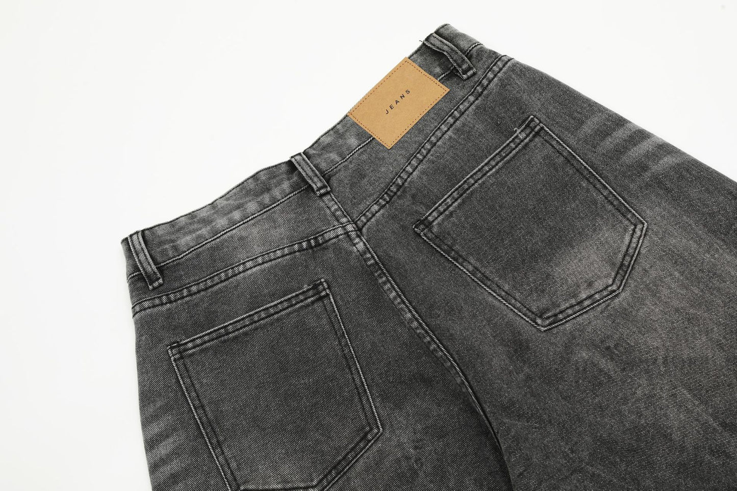 Washed Wide Leg Denim Half Pants WN25692