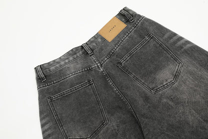 Washed Wide Leg Denim Half Pants WN25692