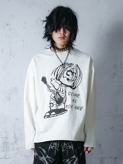 Cartoon Print Long Sleeve T-Shirt WN16031