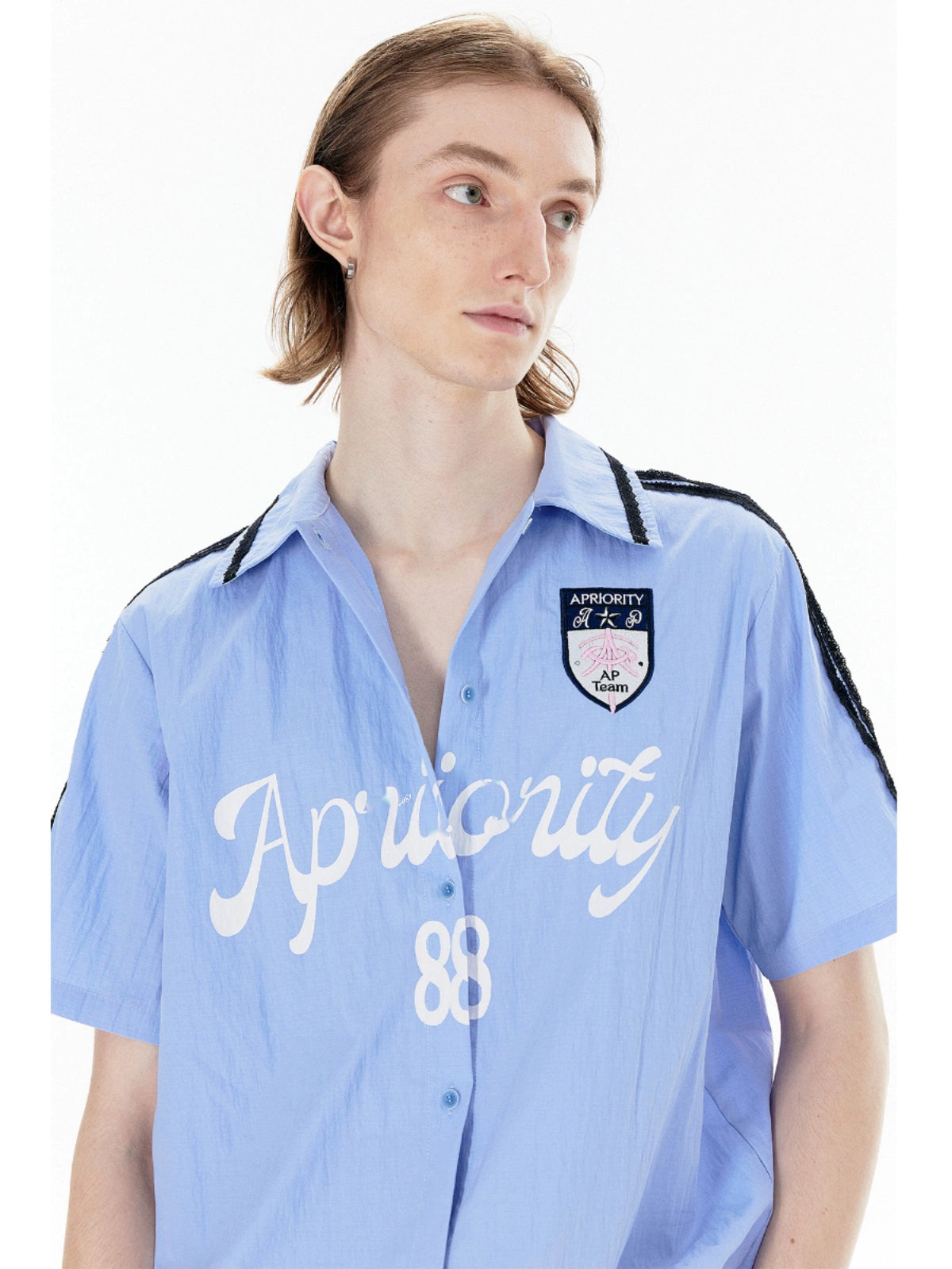 Graphic Screen Print Short Sleeve Shirt WN19033