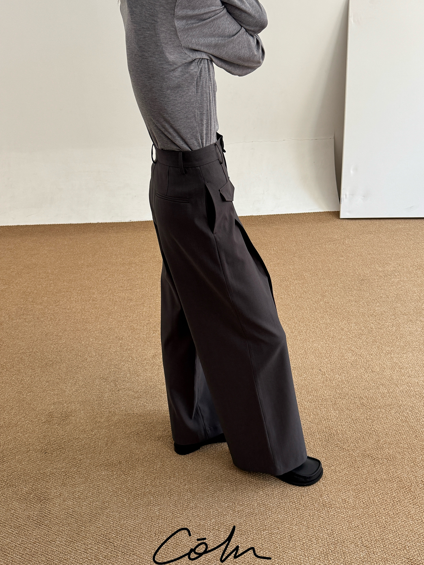 Flap Pockets Straight Trousers WN21638