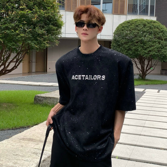 Graphic Letter Print Short Sleeve T-Shirt WN20044