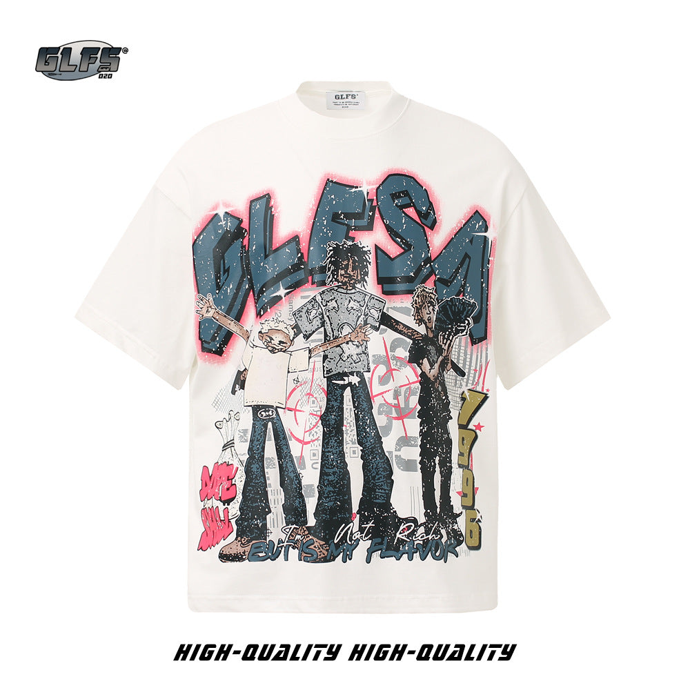 Graffiti Art Design Short Sleeve T-Shirt WN26444