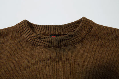 Spray Paint Damage Oversize Knit Sweater WN11431