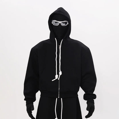 Hand-Woven Rope Zipper Hoodie & Pants Setup WN18603