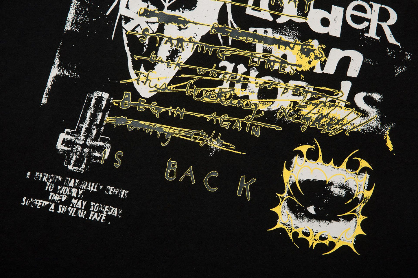 Fake Layered Paint Graphic Long Sleeve T-Shirt WN26159