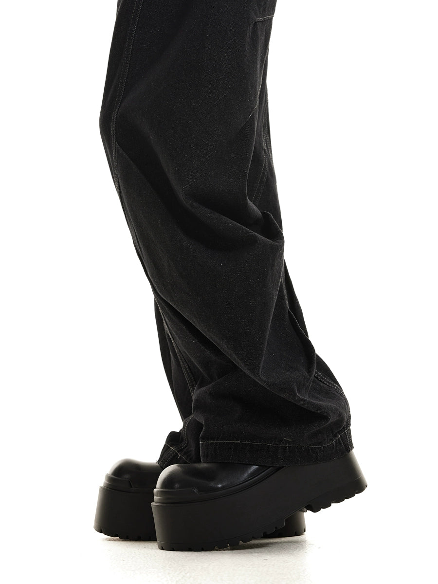 Runway Chunky Sole Platform Leather Derby Shoes WN20784