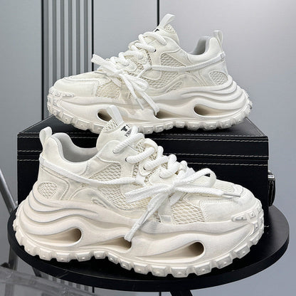 Mesh Panel Air Sole Chunky Sole Sneakers WN24716