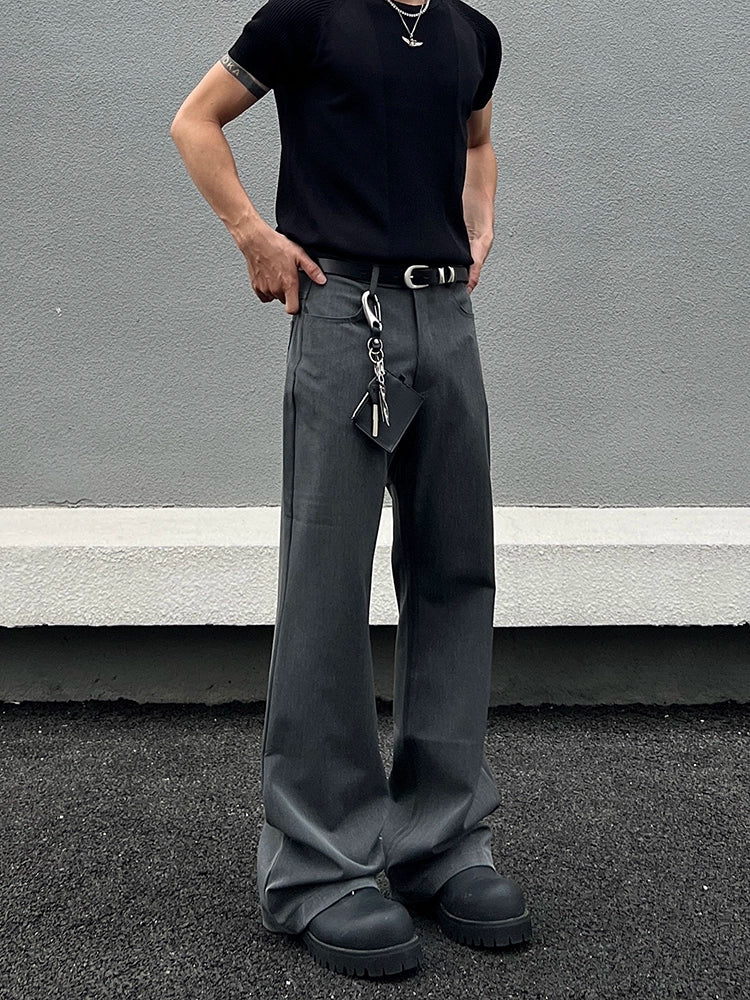 Minimal Draping Design Flare Pants WN19457