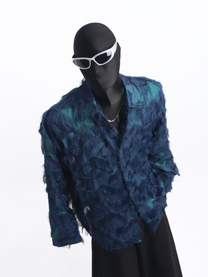 Tassel Oversize Long Sleeve Shirt WN23771