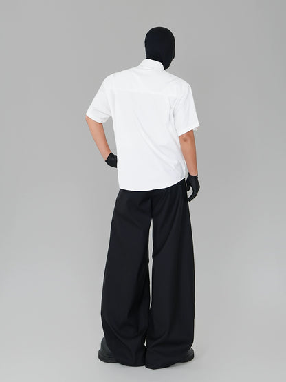 Double Collar Short Sleeve Shirt WN17452