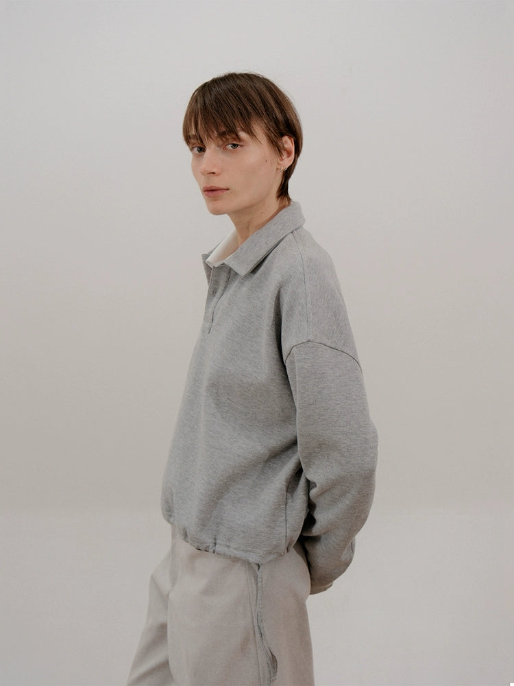 Drawstring Polo Sweatshirt WN21674