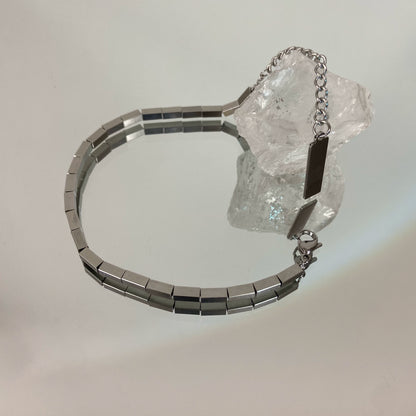 Square Titanium Steel Bracelet WN19237