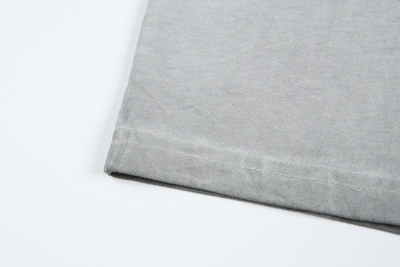 Washed Rock Band Print Short Sleeve T-Shirt WN25485
