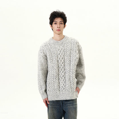 Oversize Cable Knit Sweater WN9499