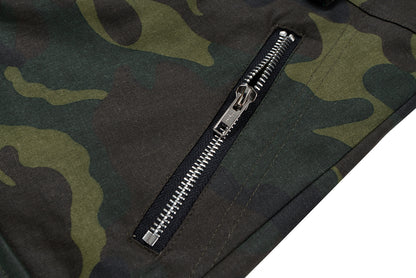 Camouflage Wide-Leg Cargo Pants WN11344