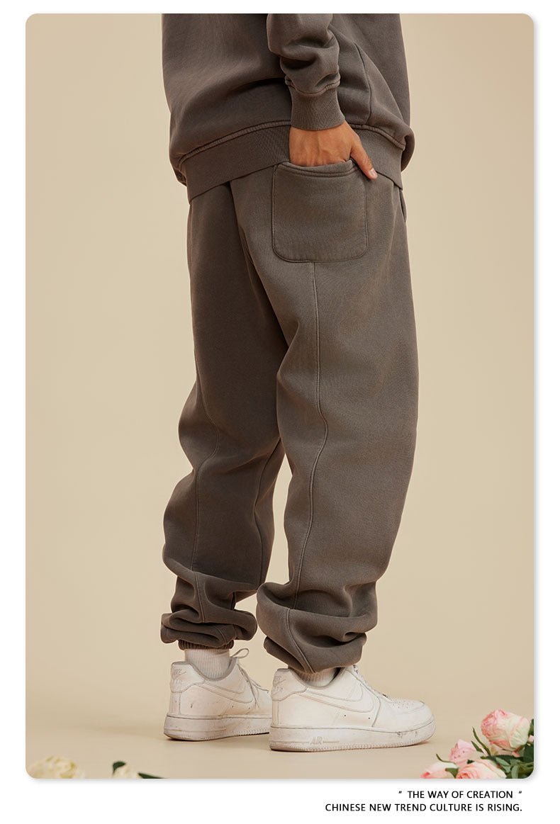 Wide-leg Washed Sweatpants WN6462