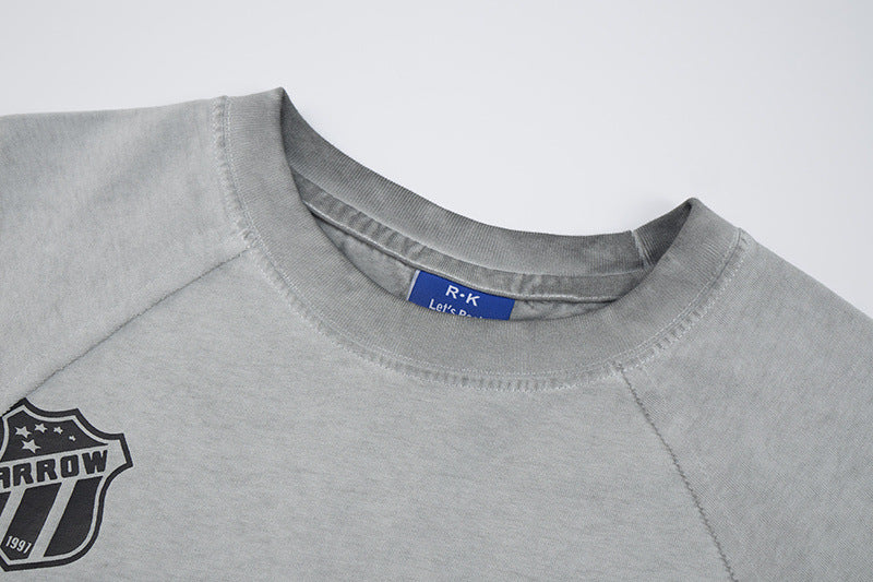 Washed Logo Print Short Sleeve T-Shirt WN25811
