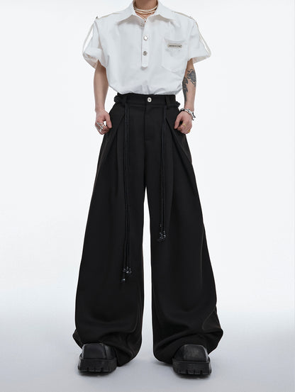 Tuck-in Wide-leg Flare Trousers WN6523