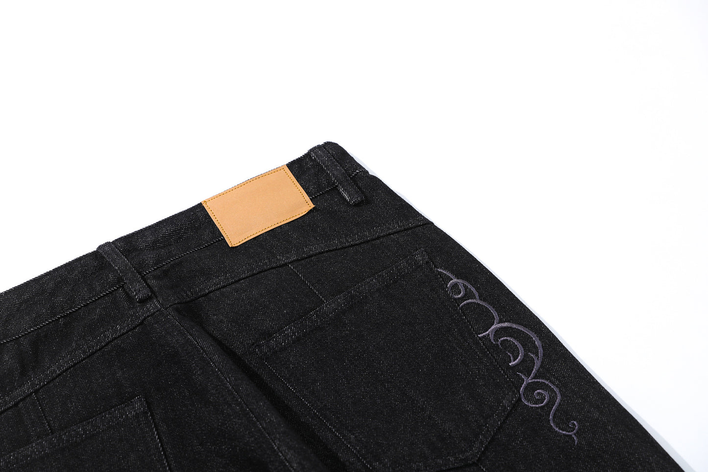 Pocket Embroidery Flare Denim Jeans WN25916