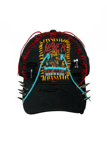 Embroidery Rivet Deep Curved-Brim Cap WN21100