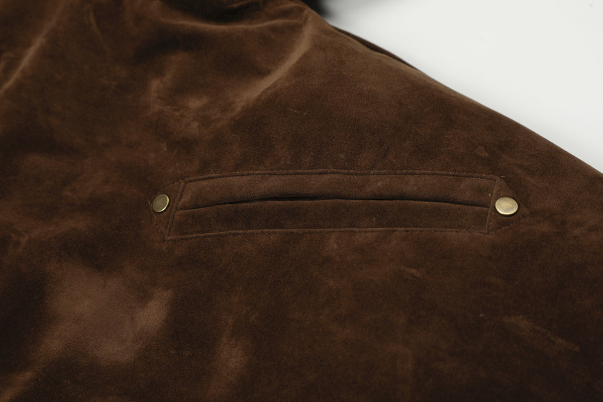 Fake Fur Collar Toggle Detail Cropped Jacket WN27802
