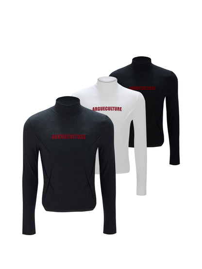 Half-Neck Thermal Stretch Long Sleeve T-Shirt WN22590