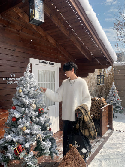 Soft Imitation Mink Oversize Knit Sweater WN19776