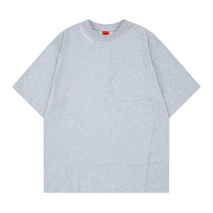 Oversize Pocket Detail Short Sleeve T-Shirt WN24442