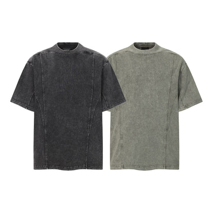 Washed Panel Short Sleeve T-Shirt WN25758