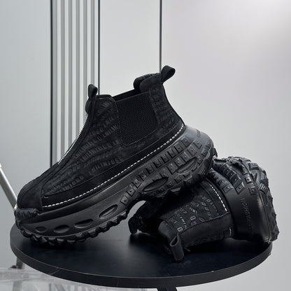 Embroidery Side Gore Chunky Sole Sneakers WN24590