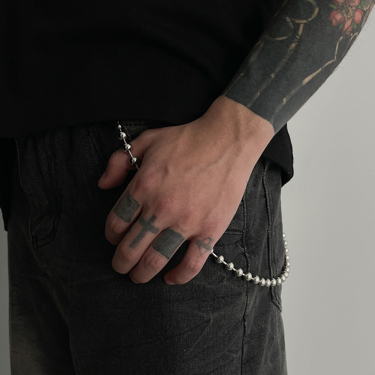 Studs Metal Pants Chain WN21070