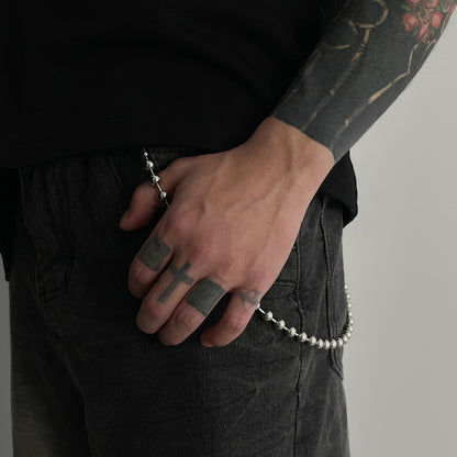 Studs Metal Pants Chain WN21070