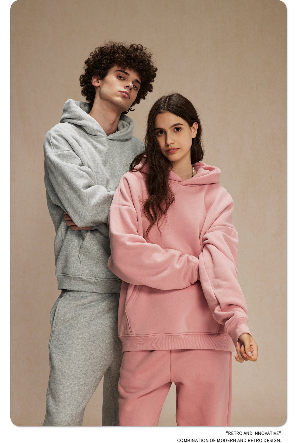 Oversize Plain Hoodie WN9968