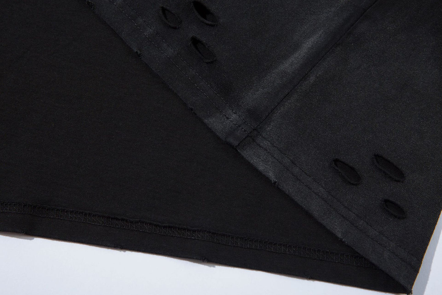 Gradient Wash Damage Short Sleeve T-Shirt WN16143