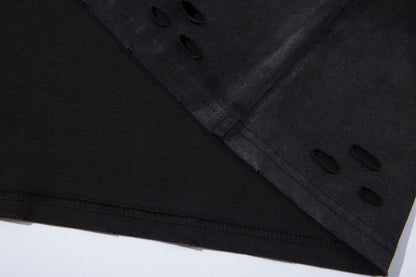 Gradient Wash Damage Short Sleeve T-Shirt WN16143