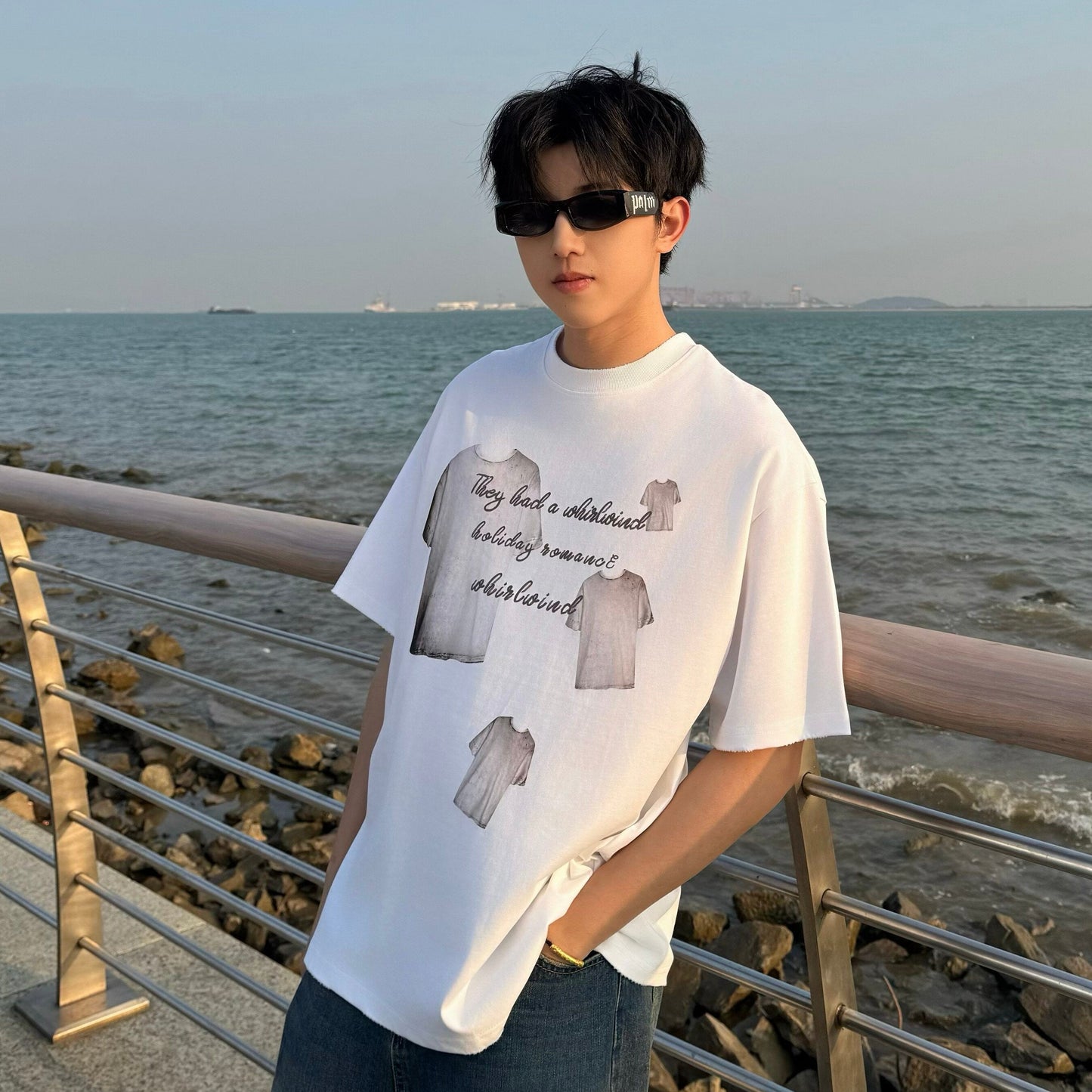 Graphic Print Oversize Short Sleeve T-Shirt WN25266