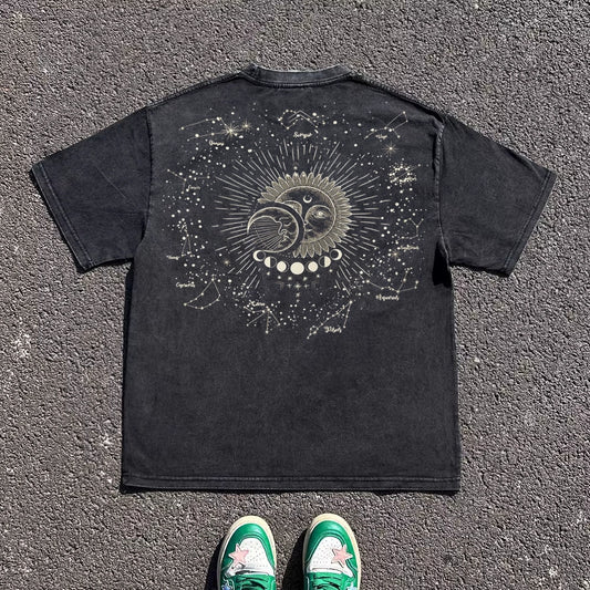 Graphic Design Oversize Short Sleeve T-Shirt WN16712