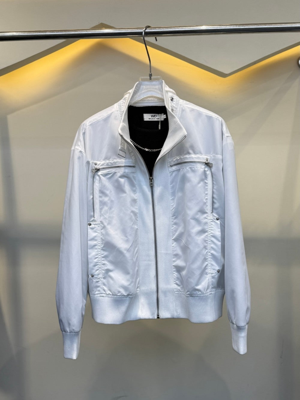 Stand Neck Lightweight Oversize Short Jacket WN27954