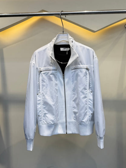 Stand Neck Lightweight Oversize Short Jacket WN27954
