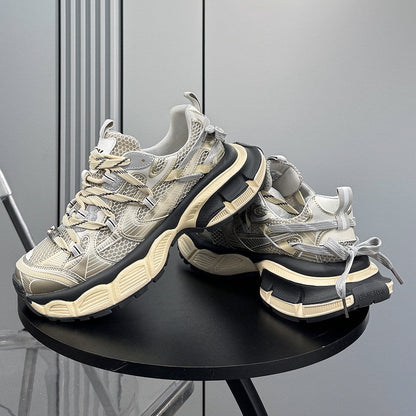 Mesh Panel Thick Sole Sneakers WN24732