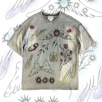 Illustration Print Short Sleeve T-Shirt WN16905
