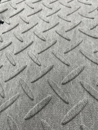 Steel Plate 3D Print Double Knee Detachable Deconstructed Denim Jeans WN18097