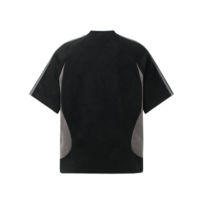Suede Logo Oversize Short Sleeve T-Shirt WN26077