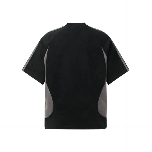 Suede Logo Oversize Short Sleeve T-Shirt WN26077