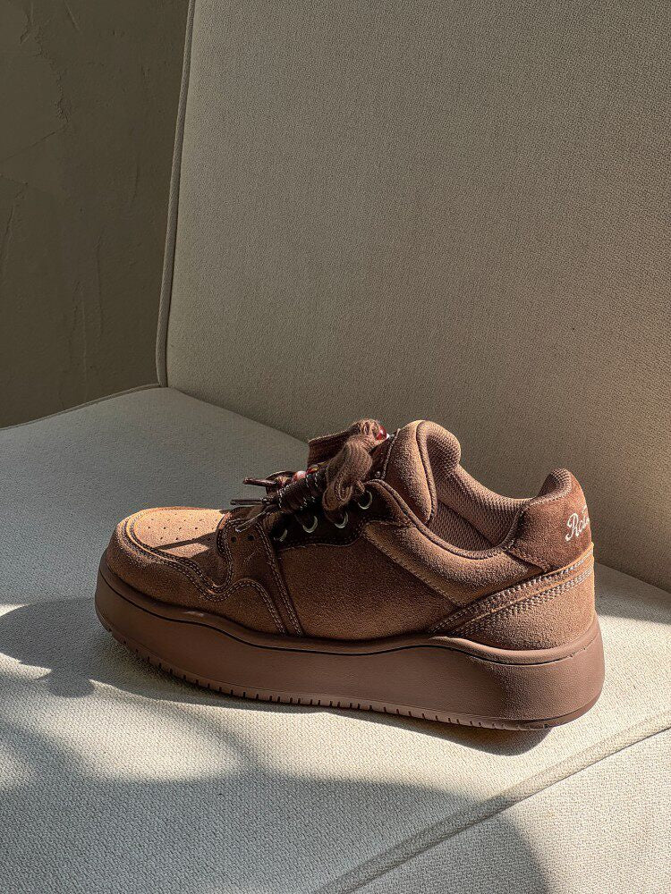 Beaded Lace Platform Sneakers WN24514