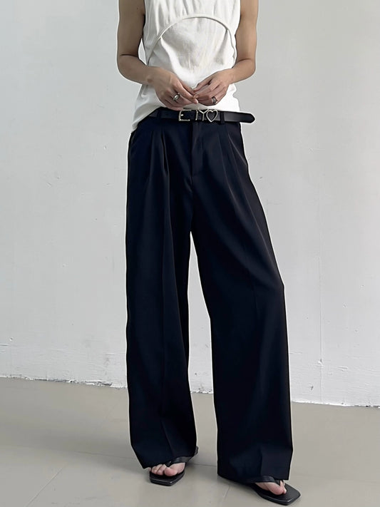 Plan High Waist Wide-Leg Straight Trousers WN7422